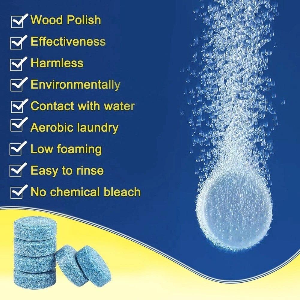 5/10/20/40/100Pcs Solid Cleaner Car Windscreen Wiper Effervescent Tablets Glass Toilet Cleaning Car Accessories - Ammpoure Wellbeing