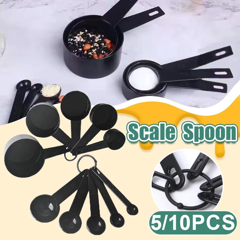 5/10PCS with Scale Measuring Spoon Teaspoon Multipurpose Spoon Cake Baking Flour Food Measuring Cup Scoop Home Kitchen Cooking - Ammpoure Wellbeing