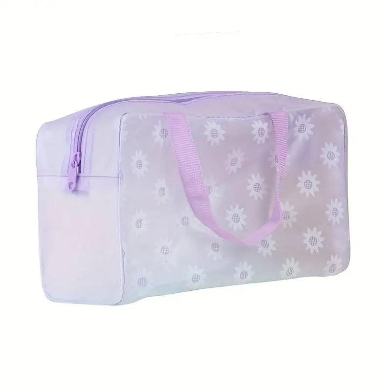 5pcs Transparent Toiletry Packaging Travel Cosmetic Bag Waterproof Travel BagToiletry Bag Portable Travel Business BeachBag - Ammpoure Wellbeing