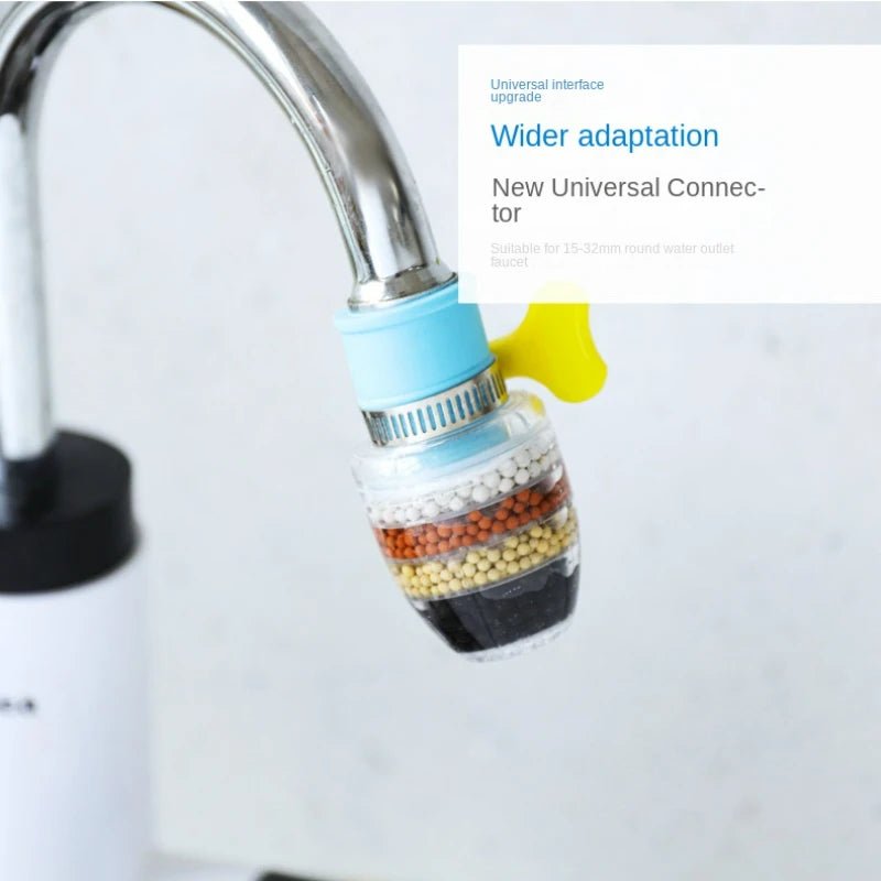 6 Layers Water Filter Tap Purifier Medical Stone Coconut Charcoal Nozzle For Faucet Kitchen Accessories Household Water Filter - Ammpoure Wellbeing