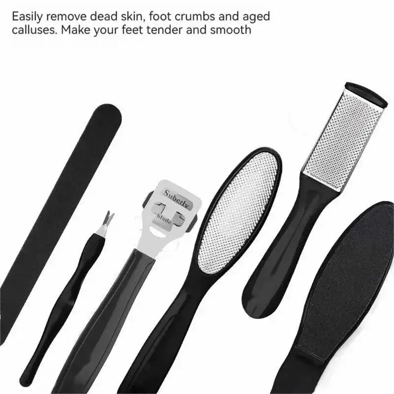 8 PCS Foot Grinder To Remove Dead Skin Calluses Household Pedicure Foot Shaving Foot Sanding Sanding Board Pedicure Tool Set - Ammpoure Wellbeing