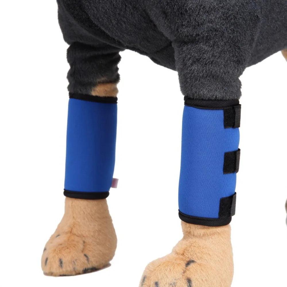 Accessories for Wound Recovery Shockproof Puppy Elbow Pad Dog Leg Protective Cover Dog Front Leg Brace Pet Knee Pads - Ammpoure Wellbeing