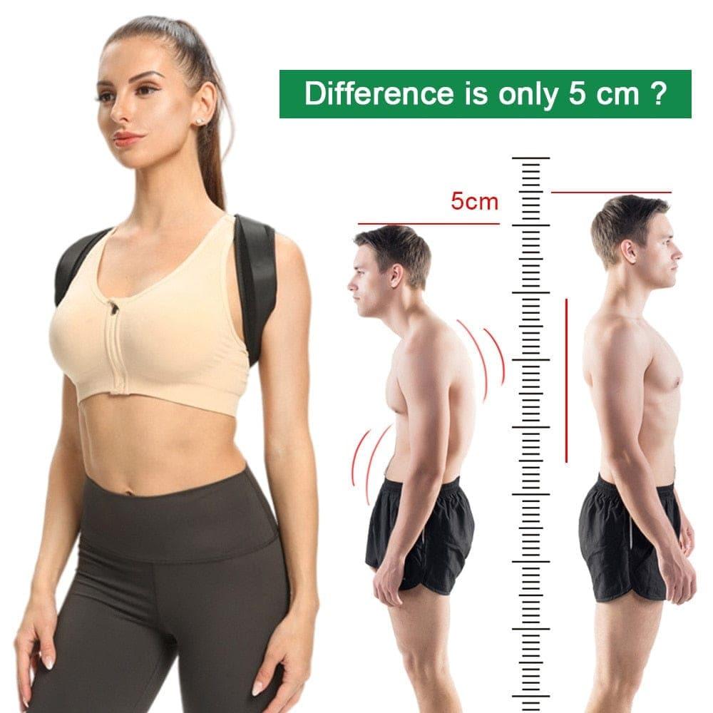 Adjustable Back Shoulder Posture Corrector Belt UK - Clavicle, Spine, Neck, Upper body Support - Ammpoure Wellbeing