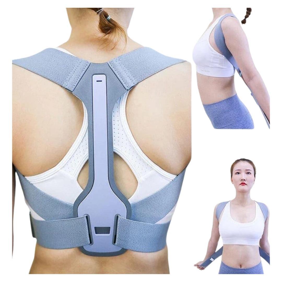 Adjustable Back Shoulder Posture Corrector Belt UK Clavicle Spine Support Brace Reshape Body Health Fixer Tape corrector - Ammpoure Wellbeing