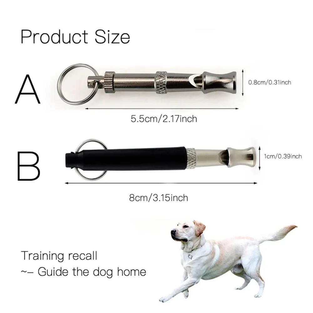 Adjustable Dog Whistle Pet Dog Training Obedience Whistle Sound Repeller Stop Barking Control for Dog Training Deterrent Whistle - Ammpoure Wellbeing