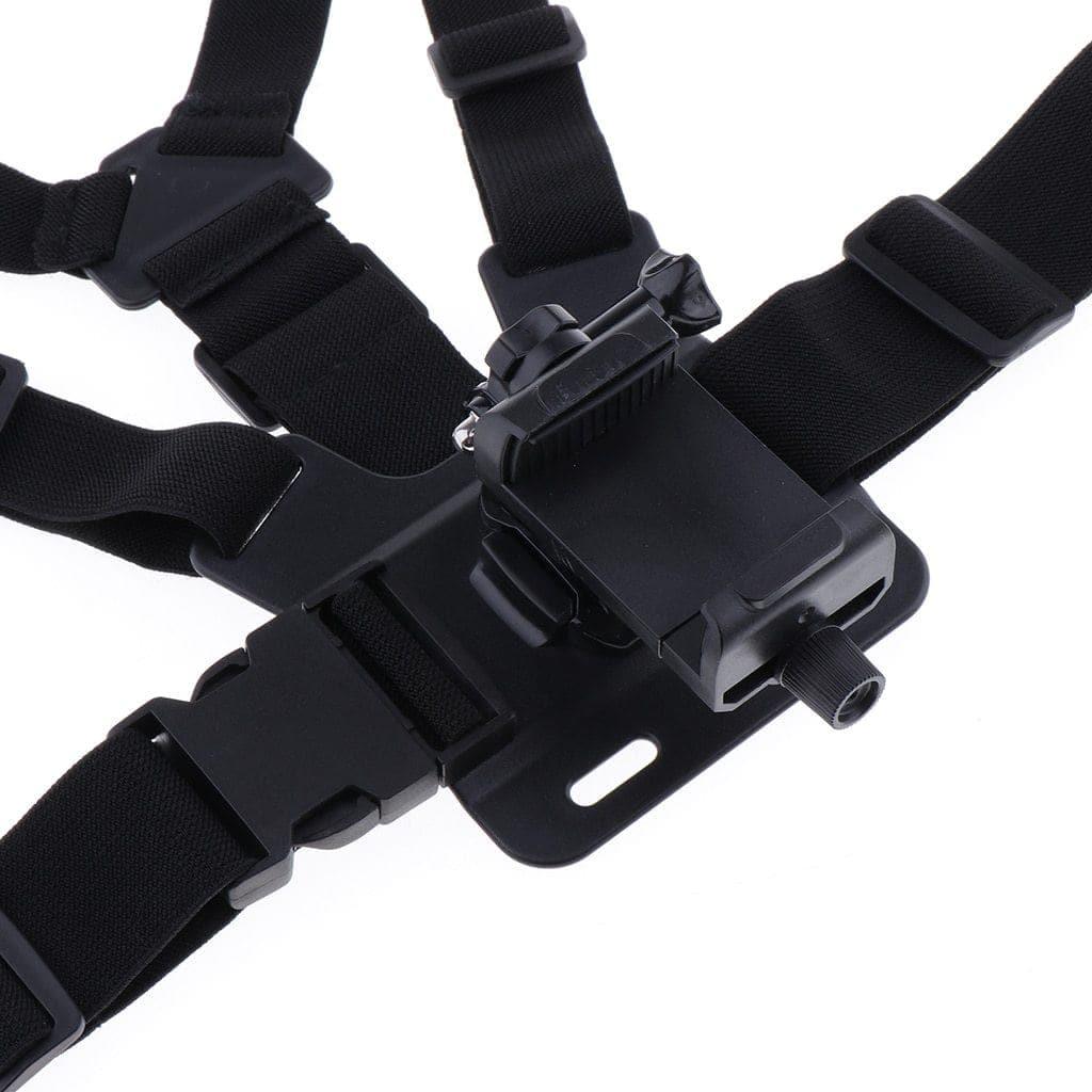 Adjustable Mobile Phone Holder Chest Mount Harness for iPhone, Samsung, Xiaomi, Huawei more - Ammpoure Wellbeing