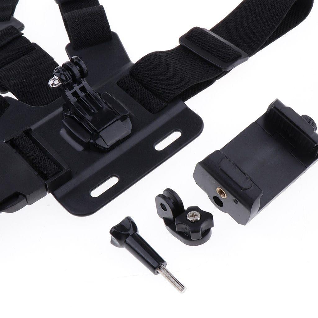 Adjustable Mobile Phone Holder Chest Mount Harness for iPhone, Samsung, Xiaomi, Huawei more - Ammpoure Wellbeing