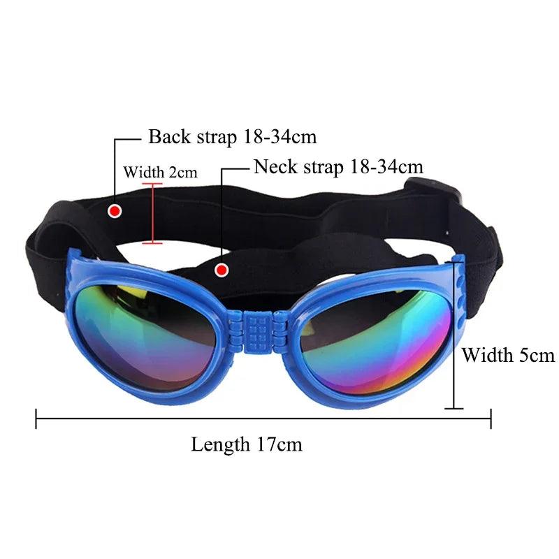 Adjustable Pet Dog Sunglasses Collapsible Padded Goggles Accessories for Medium Dogs Motorcycle Glasses Suministros Para Perros - Ammpoure Wellbeing