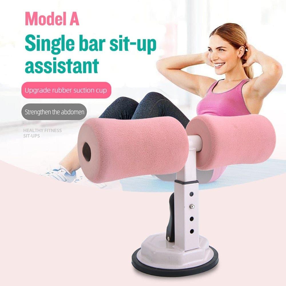 Adjustable Sit - up Bar Floor Assistant Abdominal Exercise Stand Ankle Support Trainer Workout Equipment for Home Gym Fitness Gear - Ammpoure Wellbeing