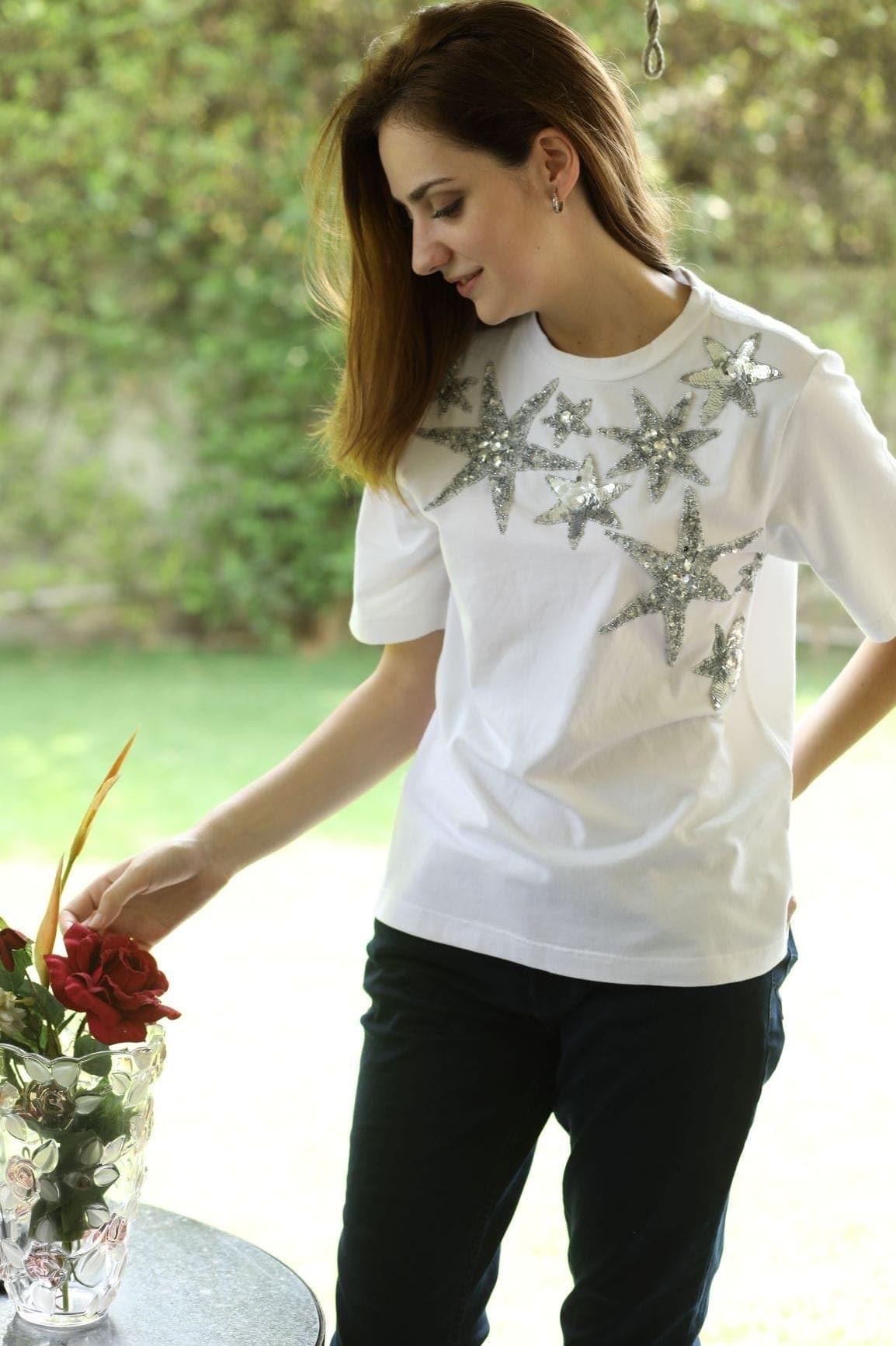 Black Star Beaded Top - Ammpoure Wellbeing