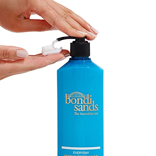 Bondi Sands Everyday Gradual Tanning Milk 375ml | Enriched with Vitamin E | Suitable for Sensitive Skin | Vegan + Cruelty Free | 375ml/13.2 FL Oz - Ammpoure Wellbeing