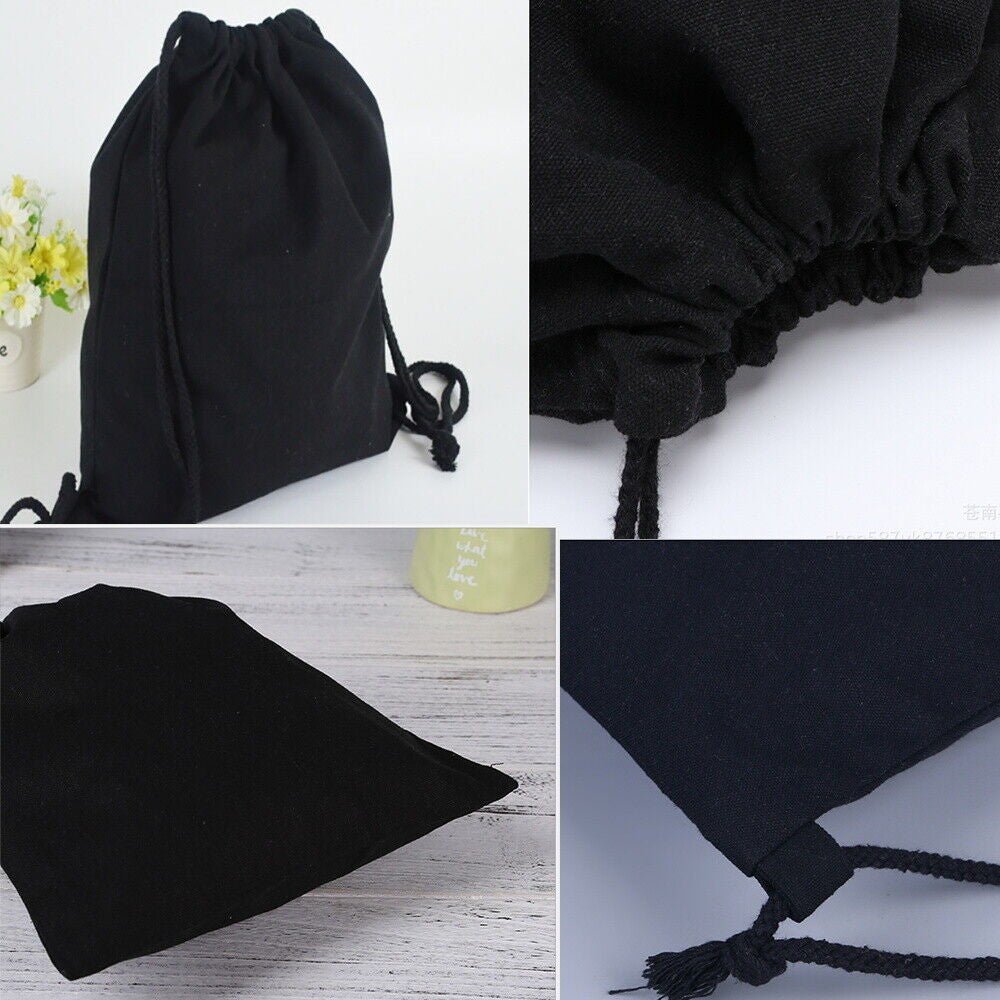 Canvas Drawstring Rucksack Bag Swimming Backpack for School PE Kit Sports Gear - Ammpoure Wellbeing