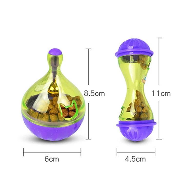 Cat Food Feeders Ball Interactive Fun Bowl Pet Toys Tumbler Kitten Shaking Leakage Ball Cats Accessories for Pet Toy Supplies - Ammpoure Wellbeing