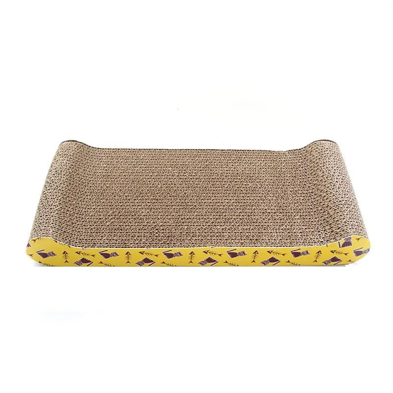 Cat Toys Pet Cat Scratching Board Corrugated Cardboard Pad Grinding Nails Interactive Protecting Furniture Cats Scratcher Toy - Ammpoure Wellbeing