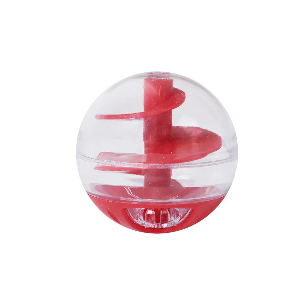 Cat Treat Dispensing Ball Toy Adjustable Leakage Mouth Slow Feeder Puzzle Ball Interactive Pet Toys For Training - Ammpoure Wellbeing