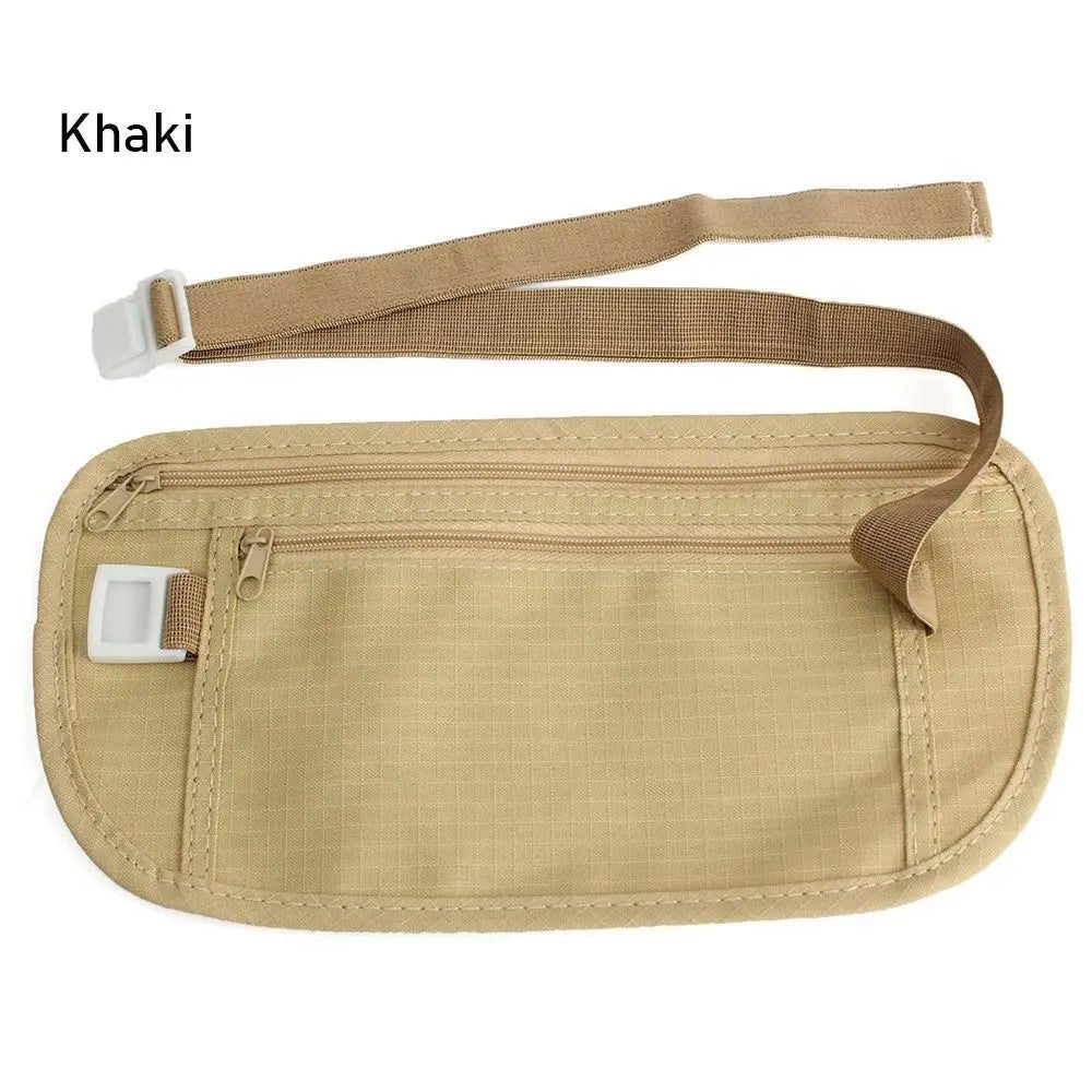 Cloth Waist Bags Travel Pouch Hidden Wallet Passport Money Waist Belt Bag Slim Secret Security Useful Travel Bags Chest Packs - Ammpoure Wellbeing