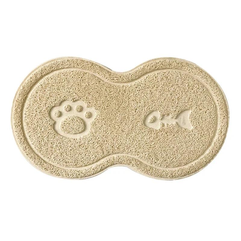 Cloud Shape Pet Cat Dog Feeding Mat Pad Solid Paw Fishbone Pattern Dish Bowl Antislip Placemat Easy Washing Pet Accessories - Ammpoure Wellbeing