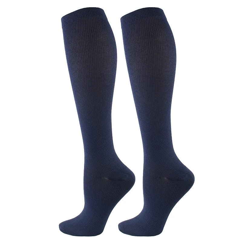 Compression Socks Fit For Golf Rugby Running Hiking Sports For Anti Fatigue Driving Travel Flight Women Men Socks - Ammpoure Wellbeing