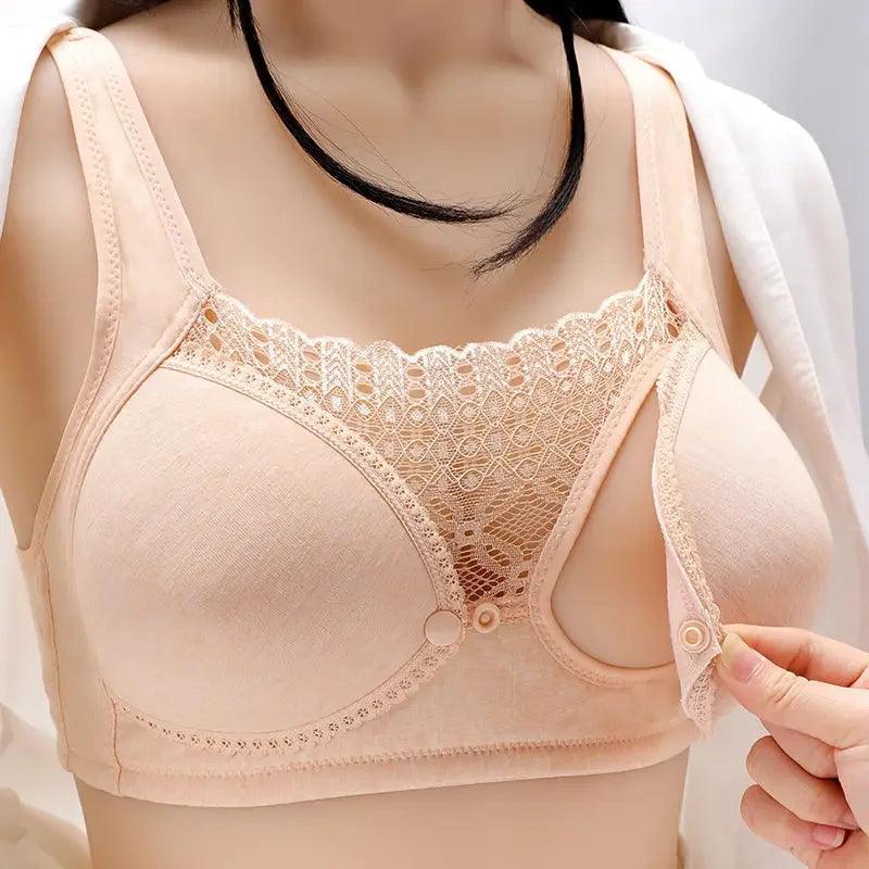 Cotton New Breastfeeding Bras Maternity Nursing Bra for Feeding Clothes for Pregnant Women Maternity Underwear Pregnancy Clothes - Ammpoure Wellbeing