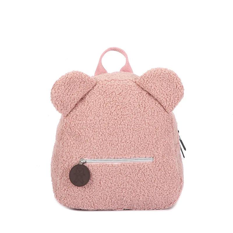 Customized Embroidery Bear Backpack Embroidered Portable Children Travel Shopping Rucksack Women's Cute Bear Shoulder Backpack - Ammpoure Wellbeing