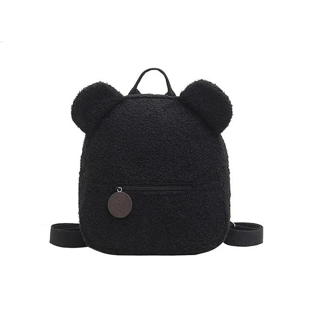 Customized Embroidery Bear Backpack Embroidered Portable Children Travel Shopping Rucksack Women's Cute Bear Shoulder Backpack - Ammpoure Wellbeing