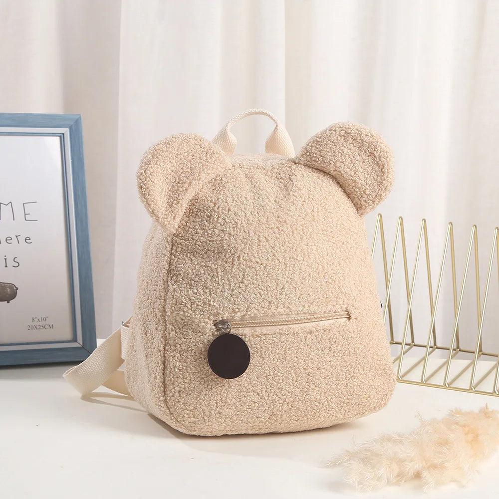 Customized Embroidery Bear Backpack Embroidered Portable Children Travel Shopping Rucksack Women's Cute Bear Shoulder Backpack - Ammpoure Wellbeing