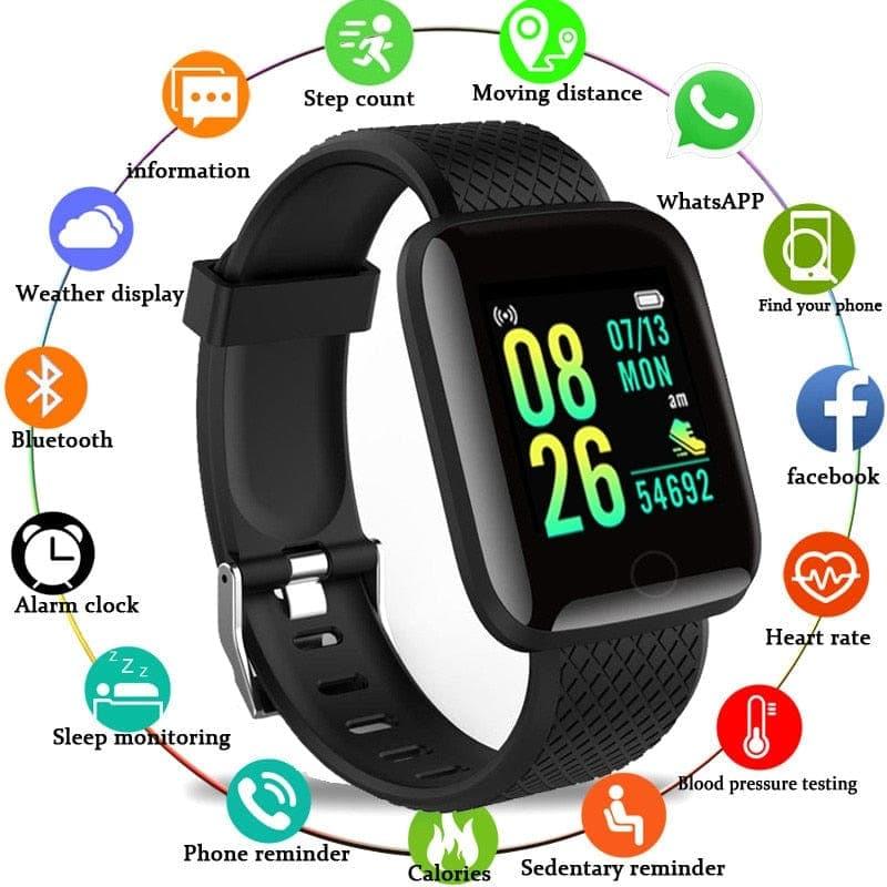 D13 Smart Watch Men Blood Pressure Waterproof Smartwatch Women Heart Rate Monitor Fitness Tracker Watch Sport For Android IOS - Ammpoure Wellbeing