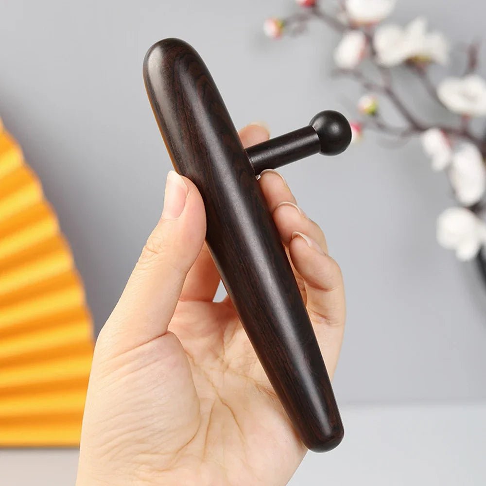 Deep Tissue Massage Tool, Trigger Point Massage Thumb Saver Massager for Back,Leg,Waist, Therapists Equipment Wood Massage Tools - Ammpoure Wellbeing