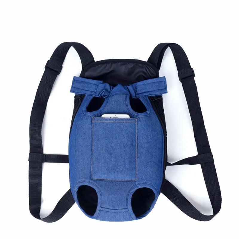 Denim Pet Dog Backpack Outdoor Travel Dog Cat Carrier Bag for Small Dogs Puppy Kedi Carring Bags Pets Products Trasportino Cane - Ammpoure Wellbeing