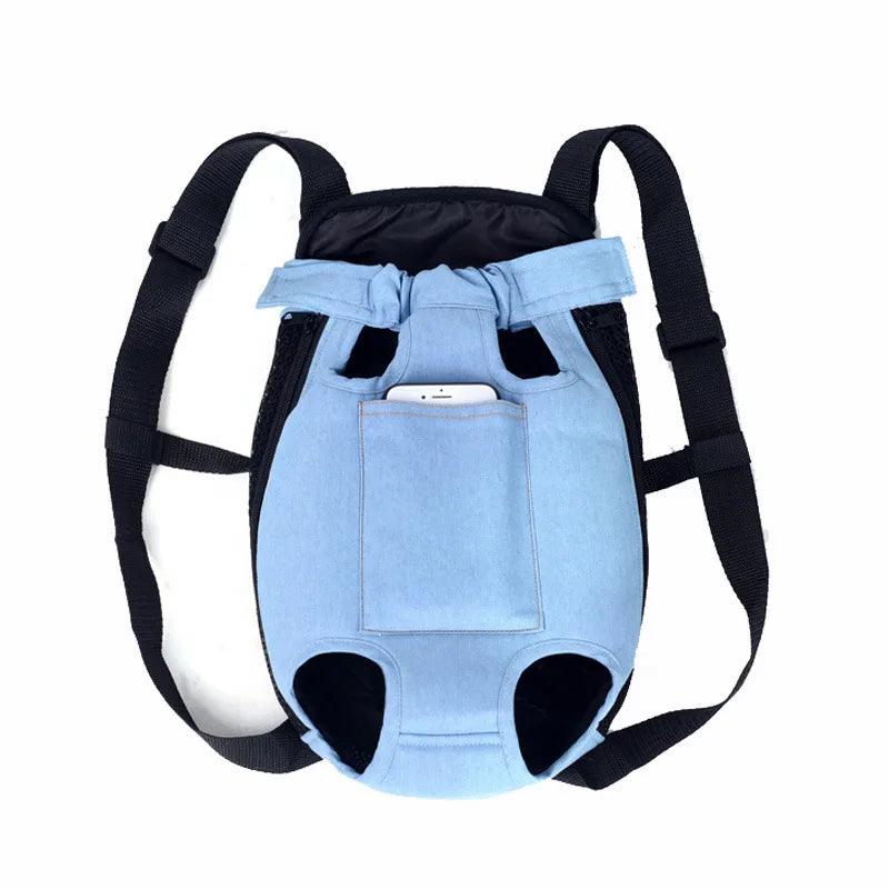Denim Pet Dog Backpack Outdoor Travel Dog Cat Carrier Bag for Small Dogs Puppy Kedi Carring Bags Pets Products Trasportino Cane - Ammpoure Wellbeing