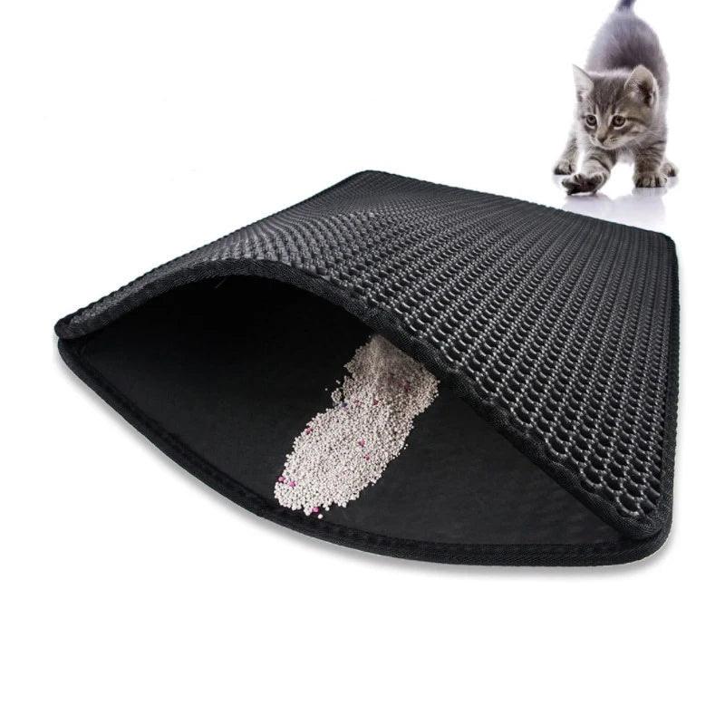 Double Layer EVA Cat Litter Pad Waterproof Non - slip Sand Basin Filter Kitten Dog Washable Mattress Floor Mat Pet Clean Supplies - Ammpoure Wellbeing