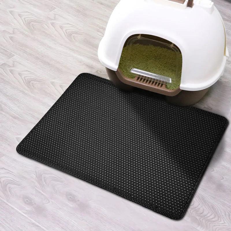 Double Layer EVA Cat Litter Pad Waterproof Non - slip Sand Basin Filter Kitten Dog Washable Mattress Floor Mat Pet Clean Supplies - Ammpoure Wellbeing