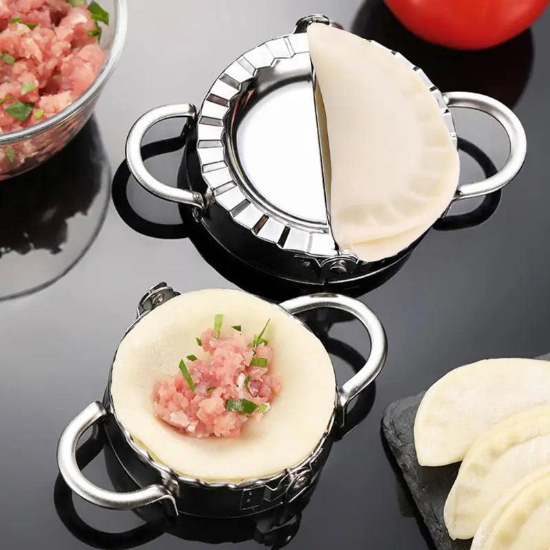 Dumpling Maker Stainless Steel Manual Dumpling Mold Press Peeling Slicer Easy Dumpling Tool Jiaozi Maker Kitchen Accessories - Ammpoure Wellbeing