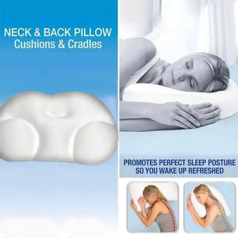Egg Sleeper All - round Sleep Pillow Neck Head Massager Sleeping Memory Foam Cushion Assisting Sleep Health Neck Hump Corrector - Ammpoure Wellbeing