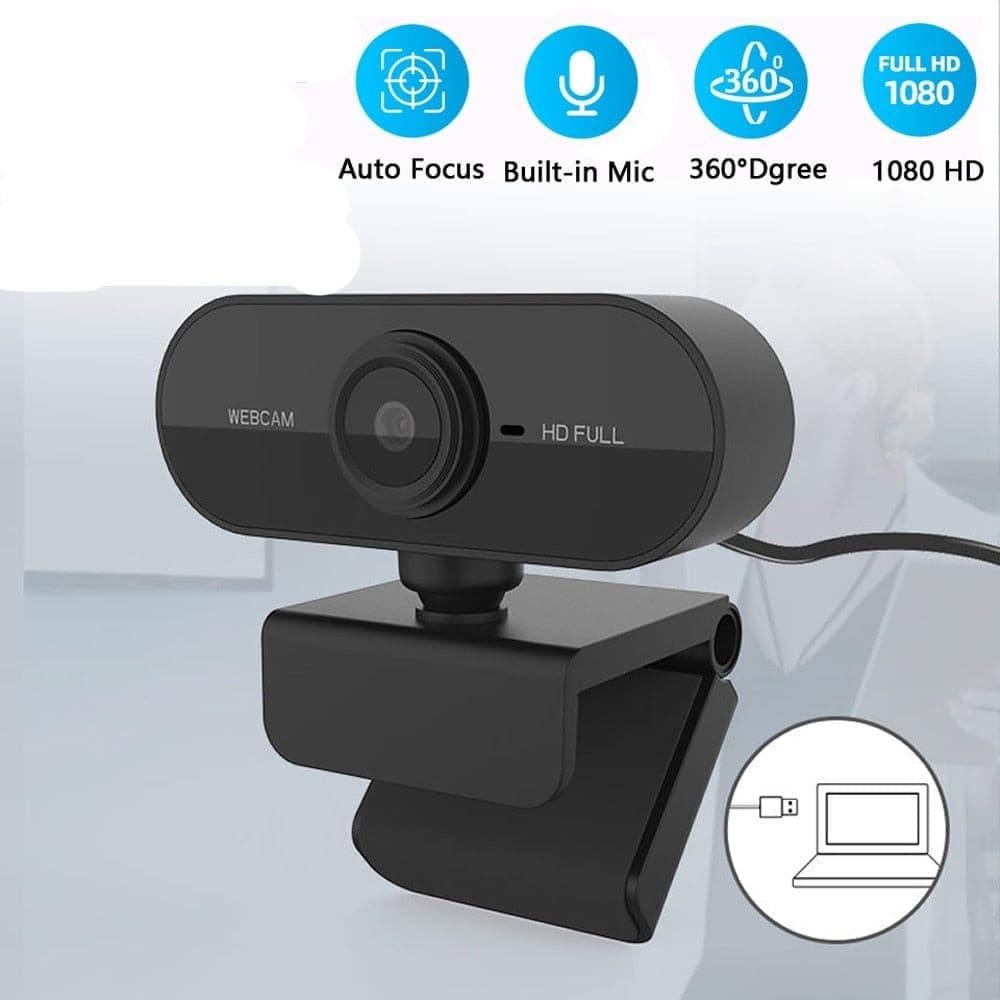 Elecpow HD 1080P Webcam Mini Computer PC Web Camera With Microphone Rotate Camera For Live Broadcast Video Calling Conference - Ammpoure Wellbeing
