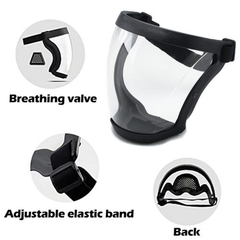 Anti-Fog Shield Super Protective Head Cover Transparent Safety Mask Full Face UK