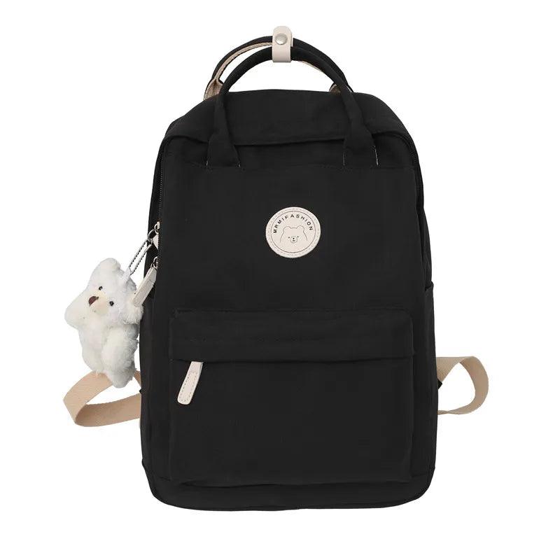 Fashion Women Large Capacity Backpack For Teenagers Black School Bag Female Business Travel Bookbag Girl Waterproof - Ammpoure Wellbeing