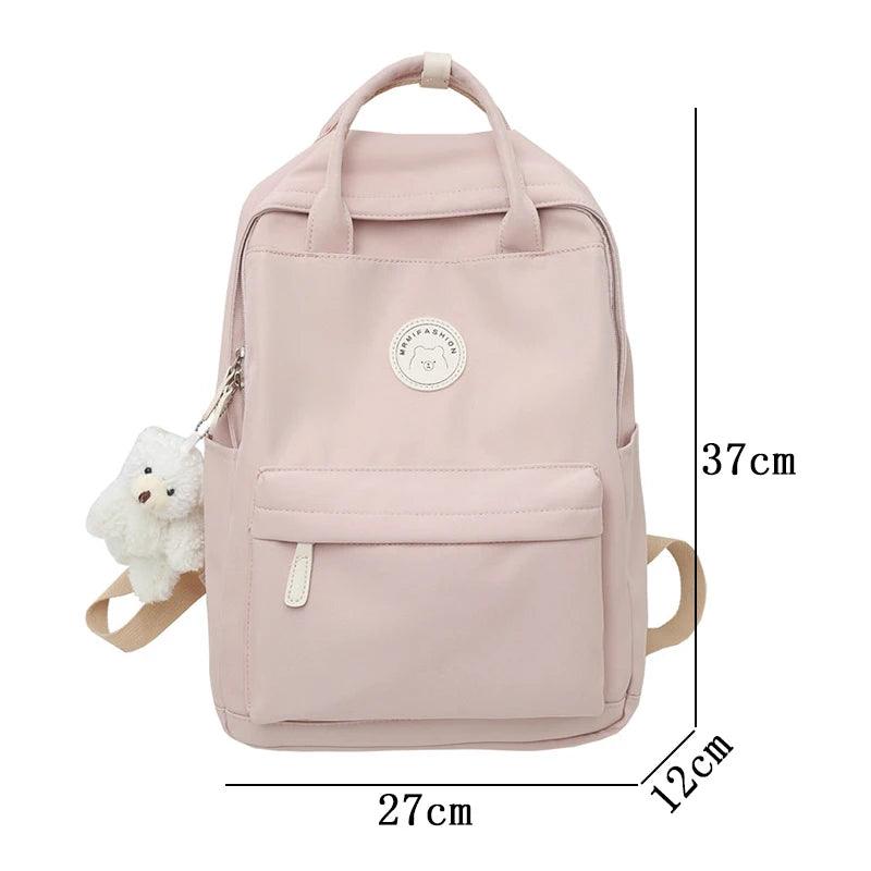 Fashion Women Large Capacity Backpack For Teenagers Black School Bag Female Business Travel Bookbag Girl Waterproof - Ammpoure Wellbeing