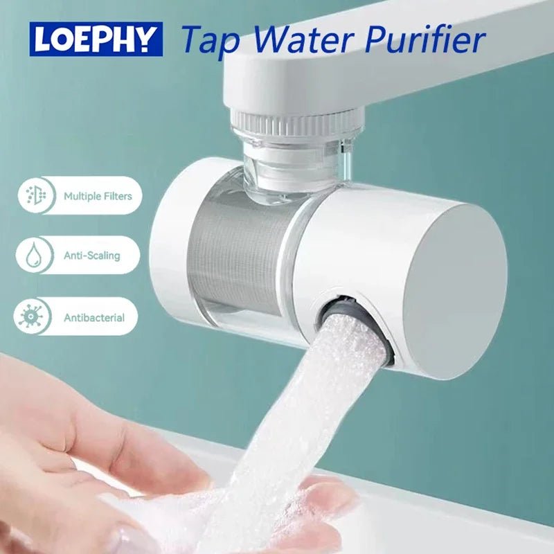 Faucet Filter Splash Proof Tap Water Purifier Filtration And Pressurization 720 Degree Rotating Universal Extension Nozzl - Ammpoure Wellbeing