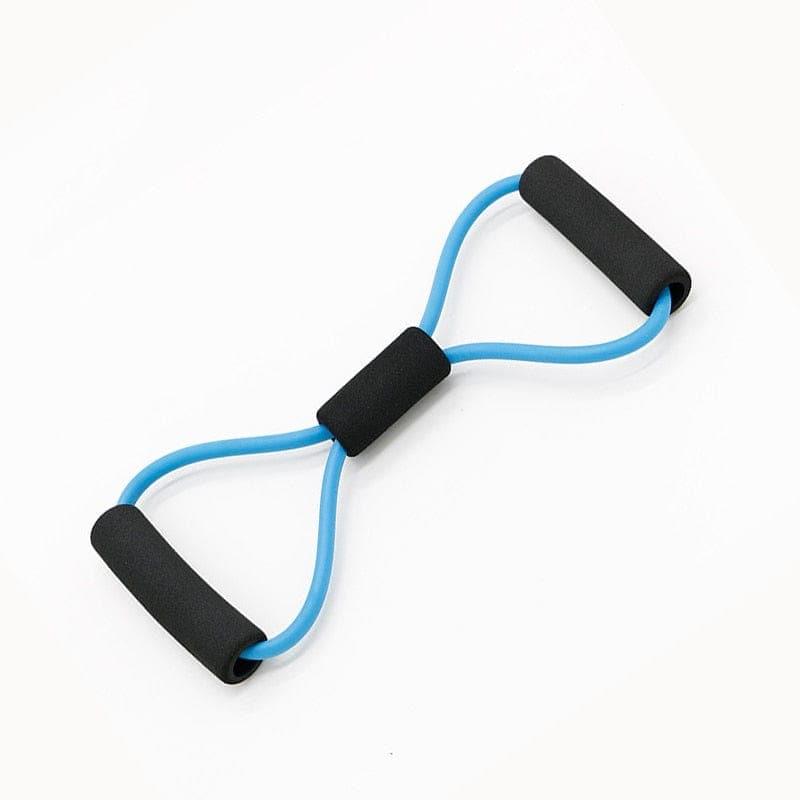 Fitness Rope Resistance Bands 8 Word Rubber Bands for Fitness Elastic Band Fitness Equipment Expander Workout Yoga Training - Ammpoure Wellbeing