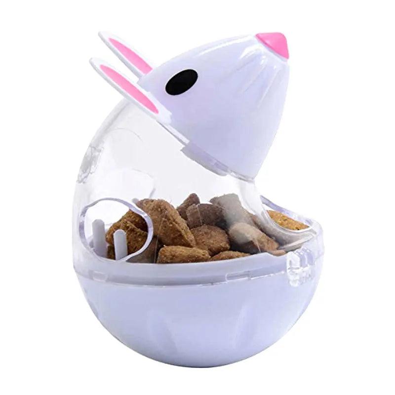 Food Leakage Tumbler Feeder Treat Ball Cute Little Mouse Toys Interactive Toy for Cat Food Slow Feeding Pet Toy Supplies - Ammpoure Wellbeing