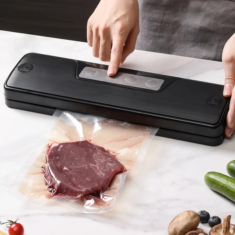 Food Vacuum Sealer Packaging Machine Automatic 220V/110V Household Vacuum Food Sealing With Free 10pcs Vacuum bags - Ammpoure Wellbeing