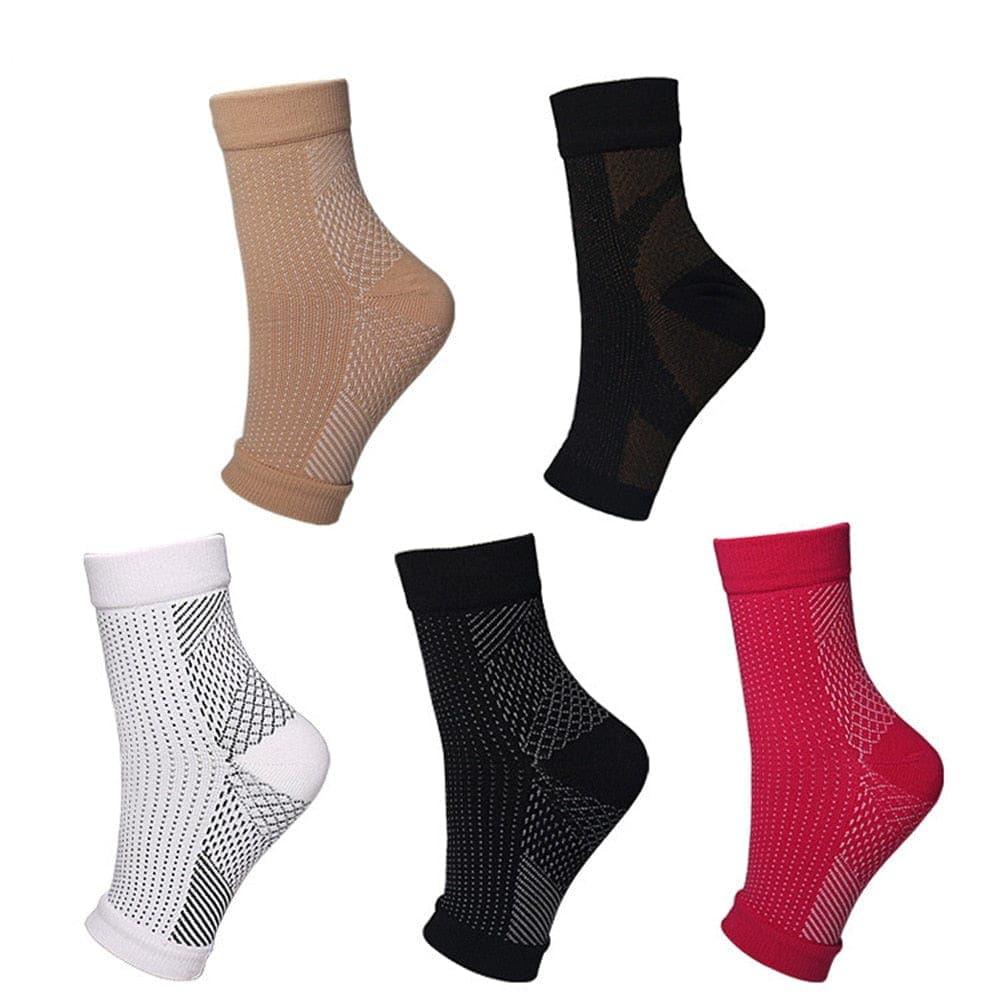 Foot angel anti fatigue compression foot sleeve Ankle Support Running Cycle Basketball Sports Socks Outdoor Men Ankle Brace Sock - Ammpoure Wellbeing