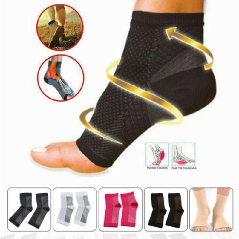 Foot angel anti fatigue compression foot sleeve Ankle Support Running Cycle Basketball Sports Socks Outdoor Men Ankle Brace Sock - Ammpoure Wellbeing