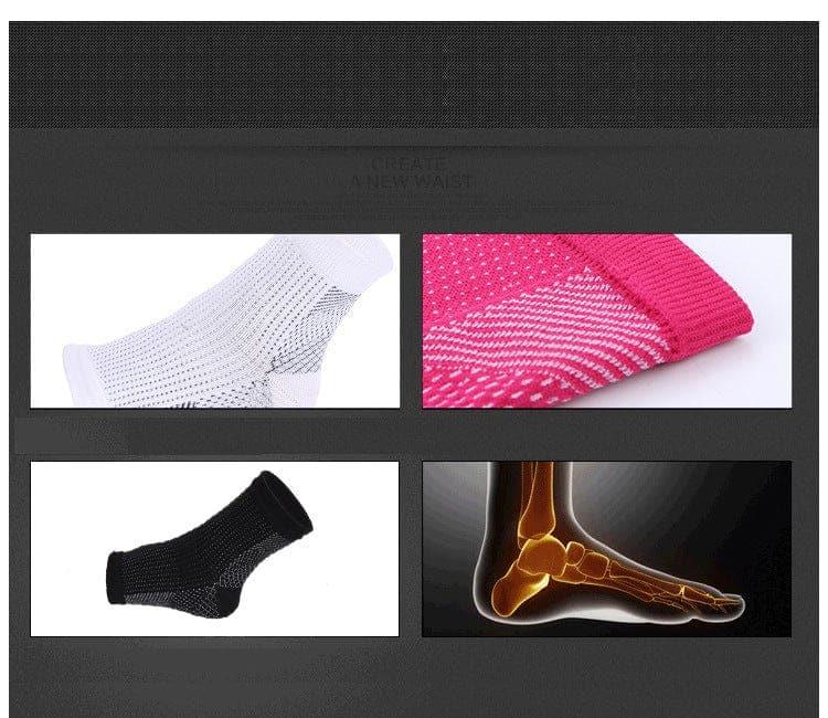 Foot angel anti fatigue compression foot sleeve Ankle Support Running Cycle Basketball Sports Socks Outdoor Men Ankle Brace Sock - Ammpoure Wellbeing