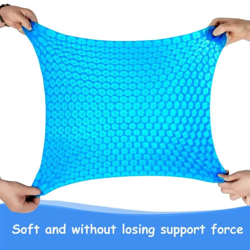 Gel Seat Cushion Summer Breathable Honeycomb Design For Pressure Relief Back Tailbone Pain - Home Office Wheelchair Chair Cars - Ammpoure Wellbeing