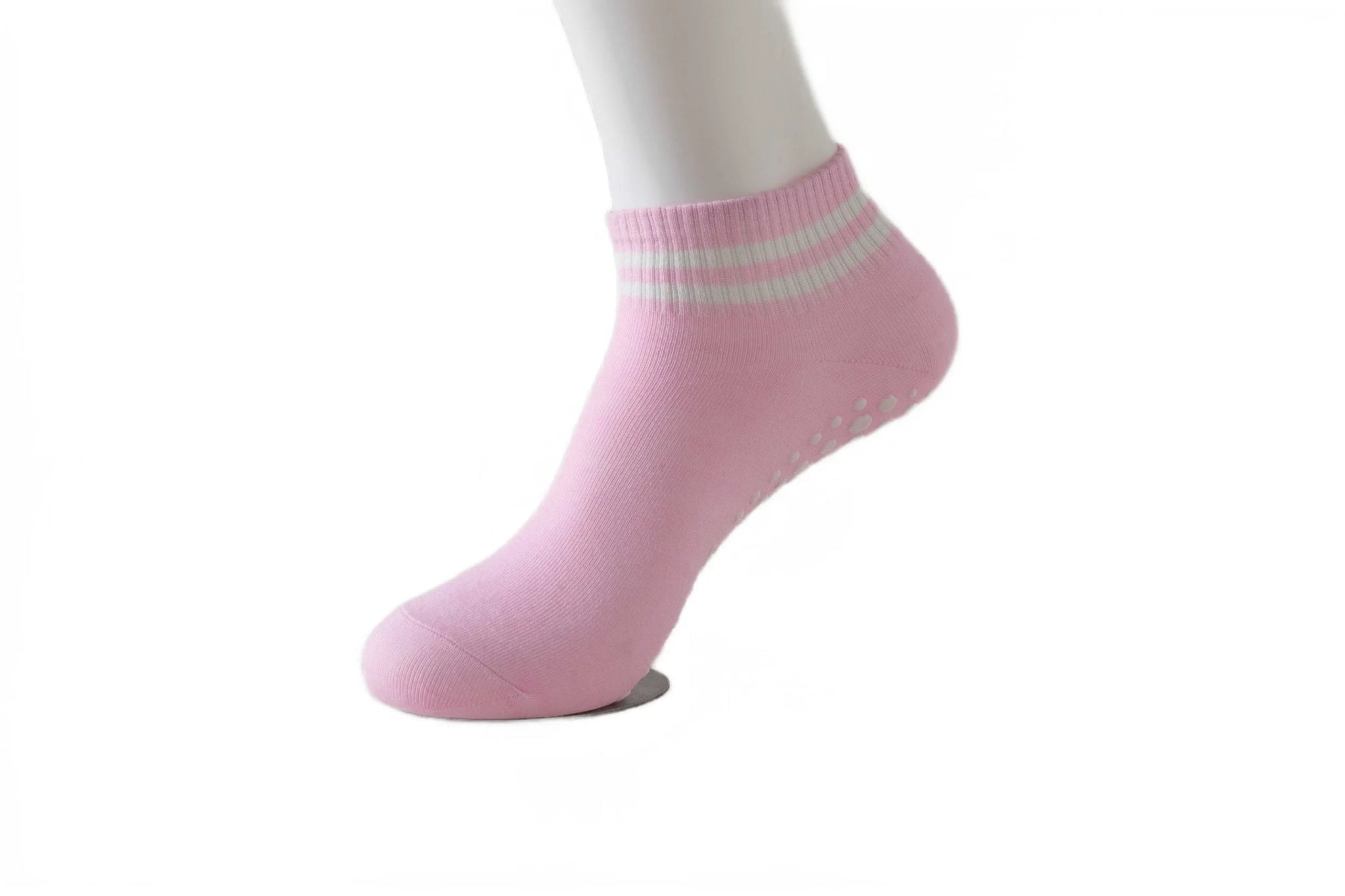 Grip Socks for Women, Non Slip Pilates Yoga Socks with Double Stripes Non Slip Socks for Workout, Ballet, Athletic Socks - Ammpoure Wellbeing