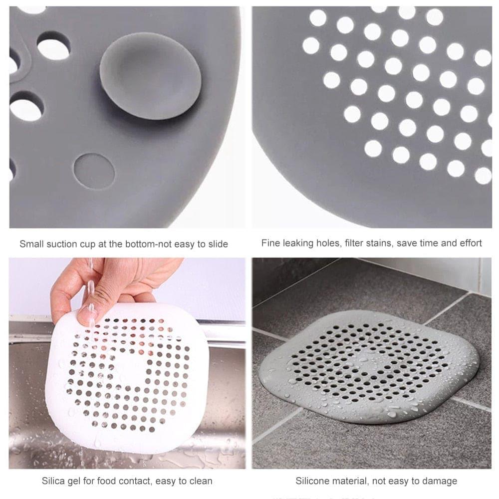 Hair Filter Sink Anti - blocking Strainer Bathtub Shower Floor Drain Stopper Silicone Kitchen Deodorant Plug Bathroom Accessories - Ammpoure Wellbeing