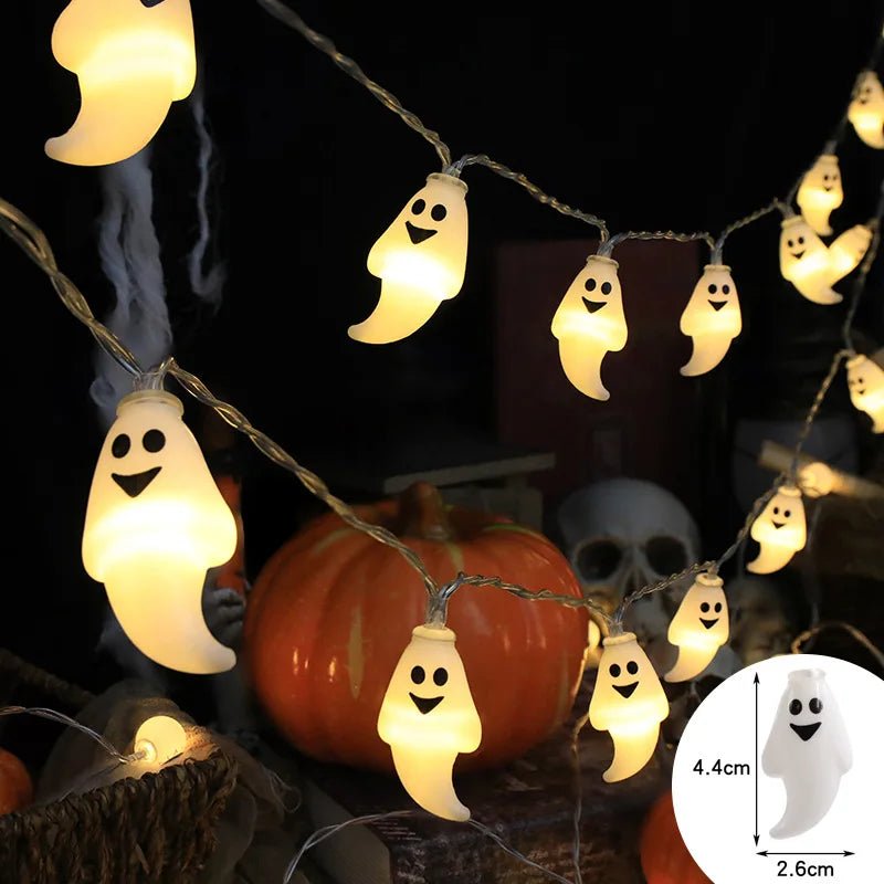 Halloween Decoration Led Light String Pumpkin Skull Head Eyeball Shaped Lamp String Trick Or Treat Lantern Horror Halloween Day - Ammpoure Wellbeing