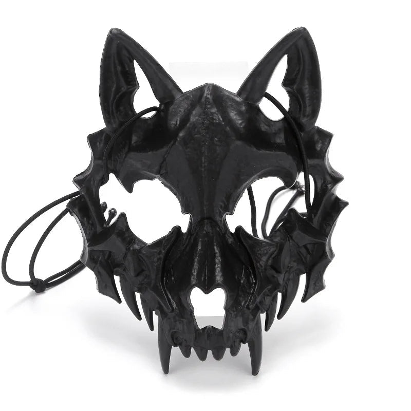 Halloween Skull Party Mask Anime Dragon God Skeleton Half Face Masks Bone Skull Animals Mask Cosplay Dance Prom Costume Props - Ammpoure Wellbeing